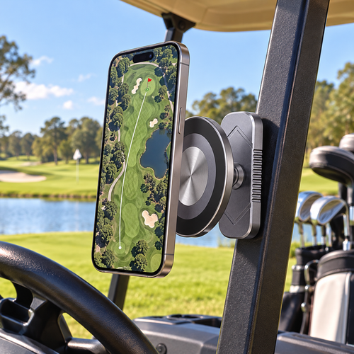NORELIA Magnetic Phone Mount for Golf Cart, Strong Magnetic Phone Holder for Golf Cart Accessories