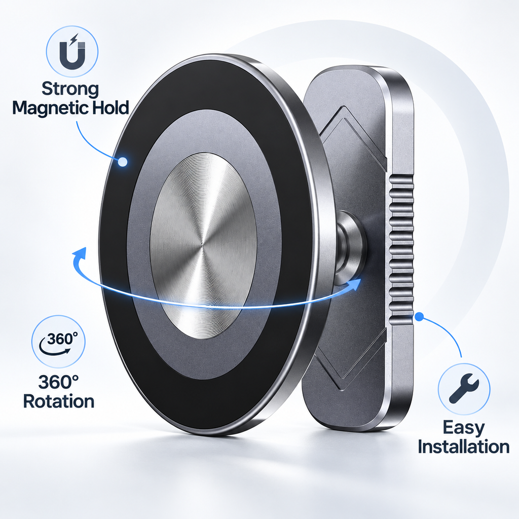 NORELIA Magnetic Phone Mount for Golf Cart, Strong Magnetic Phone Holder for Golf Cart Accessories